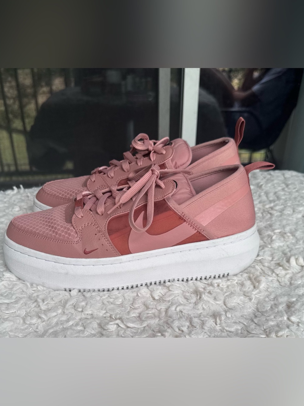 Nike Women's Blush Pink Platform Sneakers